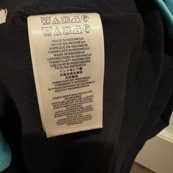 Michael Kors Chevron Sheath Dress Size 0 Aqua Navy Exposed Gold Zipper - Picture 8 of 10